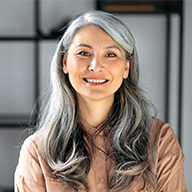 woman smiling at camera