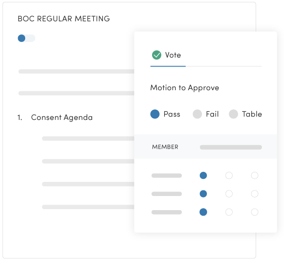 Simple voting online illustration