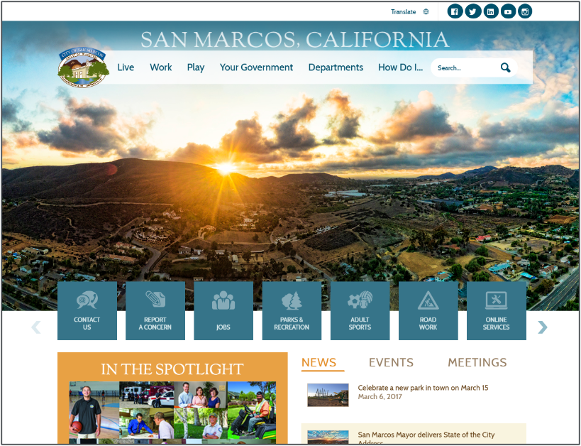 San Marcos homepage